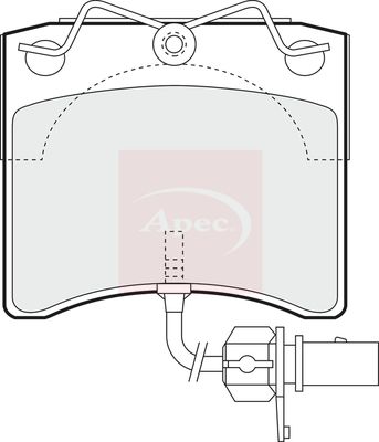 APEC Brake Pad Set, disc brake PAD1146
