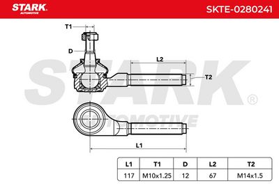 накрайник на напречна кормилна щанга STARK SKTE-0280241