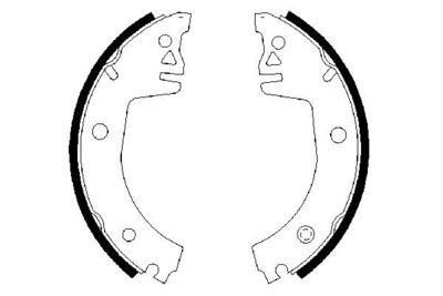BOSCH Bremsbackensatz