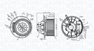 vnitřní ventilátor MAGNETI MARELLI 069412776010
