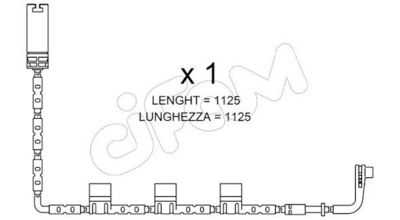 SENZOR DE AVERTIZARE UZURA PLACUTE DE FRANA