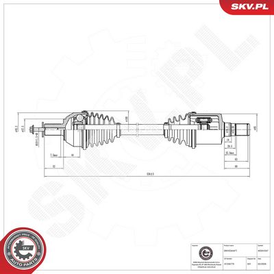 Drivaxel ESEN SKV 40SKV547