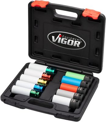 Vigor - Sada nadstavcov na ALU disky 1/2" 10ks