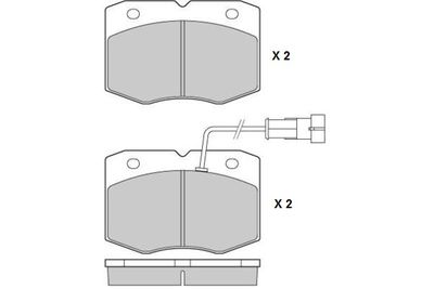 E.T.F. 12-0949 Тормозные колодки и сигнализаторы для IVECO DAILY II Фургон 30-10 C