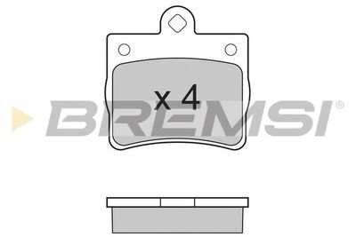 BREMSI BP2771 Тормозные колодки и сигнализаторы  для MERCEDES-BENZ C-CLASS (W202) C 200 D (202.122)