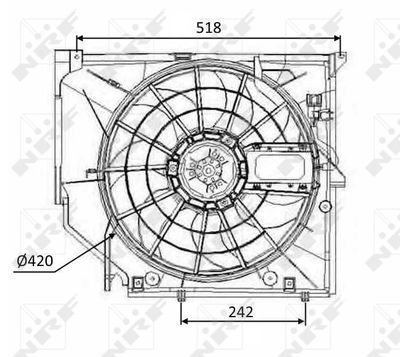 VENTILATOR RADIATOR NRF 47026 1