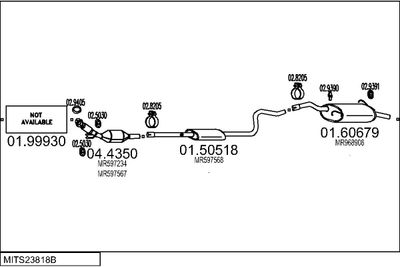 SISTEM DE ESAPAMENT MTS MITS23818B055448