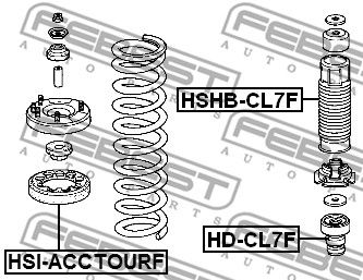 HD-CL7F FEBEST Отбойник амортизатора FEBEST 