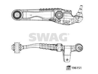 Wahacz, zawieszenie koła SWAG 33112019