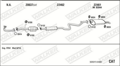 SISTEM DE ESAPAMENT WALKER MAH14488