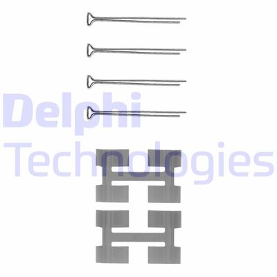 Комплектующие, колодки дискового тормоза DELPHI LX0033 для AUSTIN MINI