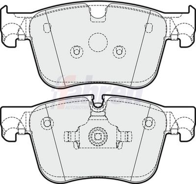 Fahren Brake Pad Set, disc brake FBP3744