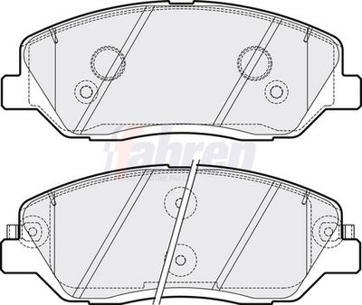 Fahren Brake Pad Set, disc brake FBP3222