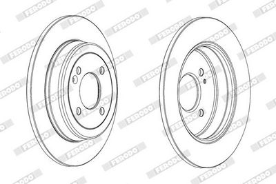 BREMSSCHEIBE FERODO DDF2090C 1
