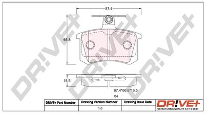 SET PLACUTE FRANA FRANA DISC Dr!ve+ DP1010100943