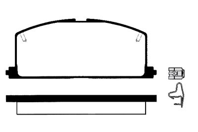 Комплект тормозных колодок, дисковый тормоз RAICAM RA.0575.0 для TOYOTA CARIBE