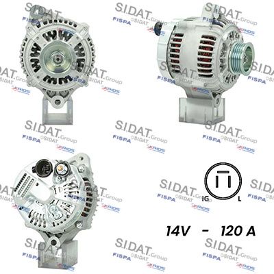 Генератор FISPA A12DE0445A2 для DAIMLER DAIMLER