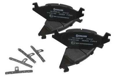 комплект спирачно феродо, дискови спирачки STELLOX 182 020B-SX