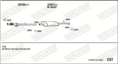 ABGASANLAGE WALKER VWK016136D