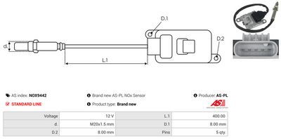 SENZOR NOX INJECTIE ADITIV AS-PL NOX9442 2