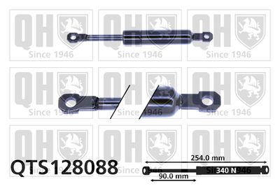 Газовая пружина, крышка багажник QUINTON HAZELL QTS128088 для SEAT MALAGA