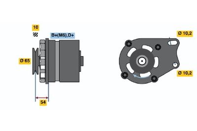 Генератор BOSCH 9 120 144 241 для LANCIA A