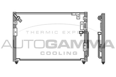 AUTOGAMMA 103936 Радиатор кондиционера  для HYUNDAI GALLOPER (Хендай Галлопер)