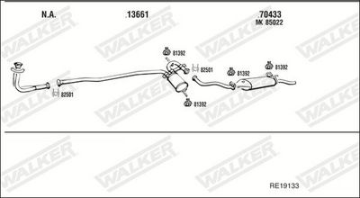 Изпускателна система WALKER RE19133
