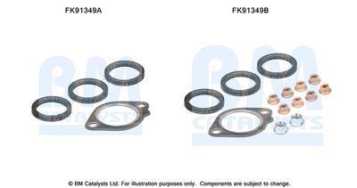 Монтажный комплект, катализатор BM CATALYSTS FK91349 для BMW 6