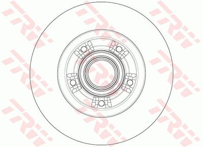 TRW DF6203BS Тормозные диски  для RENAULT FLUENCE (Рено Флуенке)