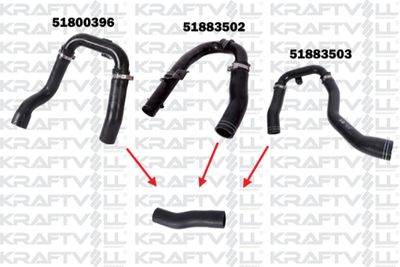 Трубка нагнетаемого воздуха KRAFTVOLL GERMANY 10031023 для FIAT LINEA