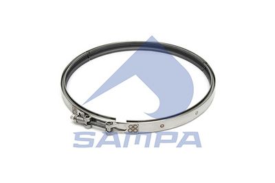 Pieza de fijación, sistema de escape