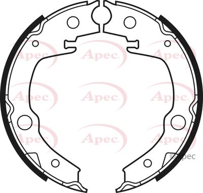 Brake Shoe Set, parking brake APEC SHU677