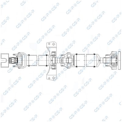 Propshaft, axle drive