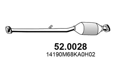 Катализатор ASSO 52.0028 для NISSAN PIXO