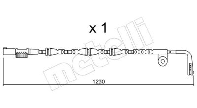 WARNKONTAKT BREMSBELAGVERSCHLEIß METELLI SU257
