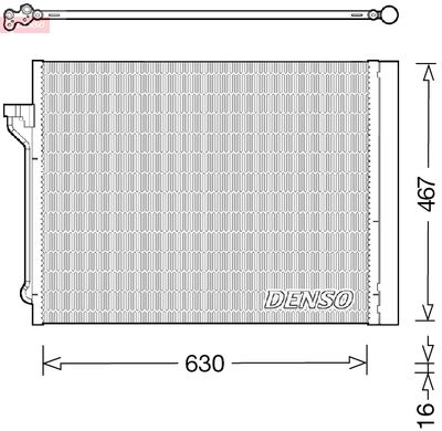 Kondensor, klimatanläggning DENSO DCN05029