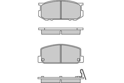 E.T.F. 12-0167-1 Тормозные колодки и сигнализаторы  для SUBARU LEONE II (AB) 1600
