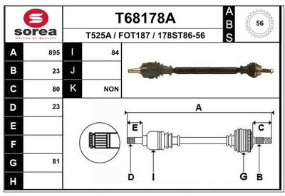 ANTRIEBSWELLE EAI T68178A