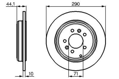 BOSCH Bremsscheibe (0 986 478 556)