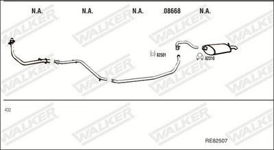SISTEM DE ESAPAMENT WALKER RE82507