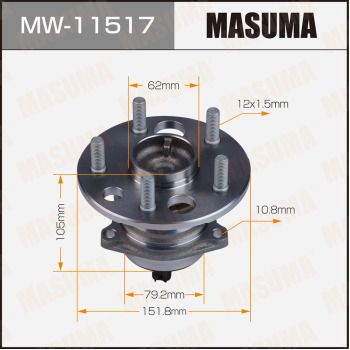 Комплект подшипника ступицы колеса MASUMA MW-11517 для TOYOTA NADIA