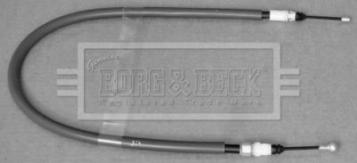 Тросик, cтояночный тормоз BORG & BECK BKB3161 для PEUGEOT 5008