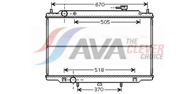Radiateur, refroidissement du moteur AVA Clever Choice