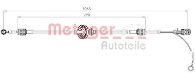 CABLU TRANSMISIE MANUALA METZGER AUTOTEILE 3150302 3