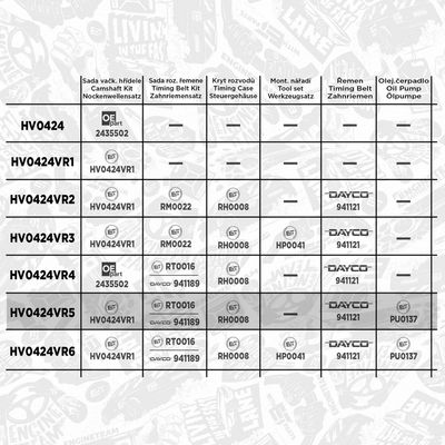 SET AX CU CAME ET ENGINETEAM HV0424VR5 1