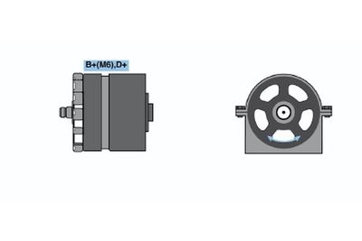 Генератор BOSCH 9 120 080 061 для VW KAEFER