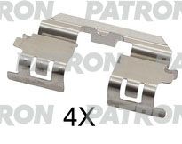 Комплектующие, колодки дискового тормоза PATRON PSRK1341 для HONDA ACCORD