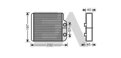 EACLIMA 45C71006 Радиатор печки  для TOYOTA AVENSIS (Тойота Авенсис)
