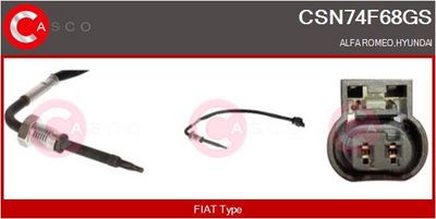 SENZOR TEMPERATURA GAZE EVACUARE